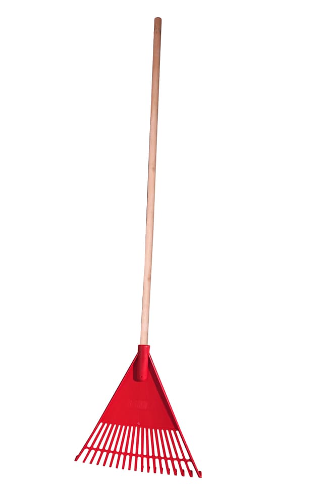 Academy Brushware Rake Leaf Bi Plas. C/w Wood Hnd