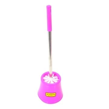 Academy Brushware Brush Toilet Set Pink