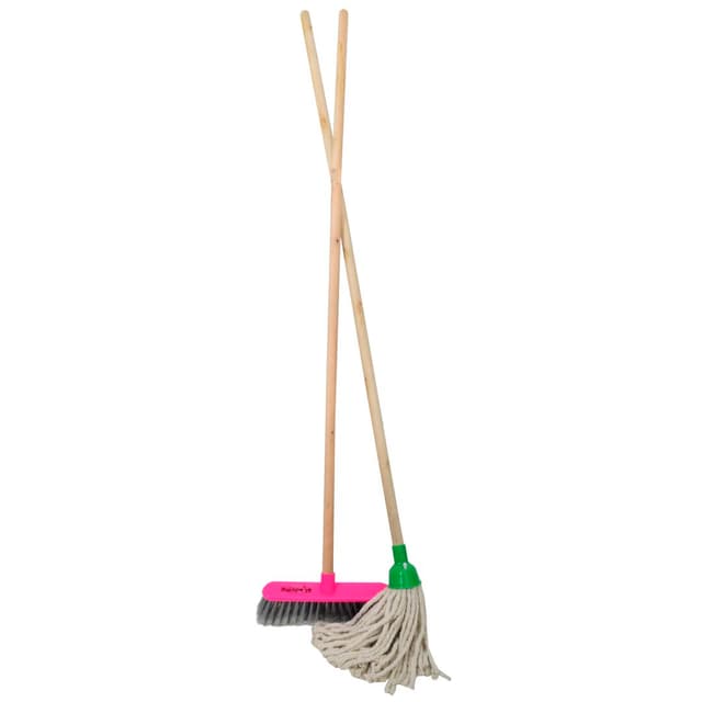 Academy Brushware Mop And Mini Broom Combo Eco