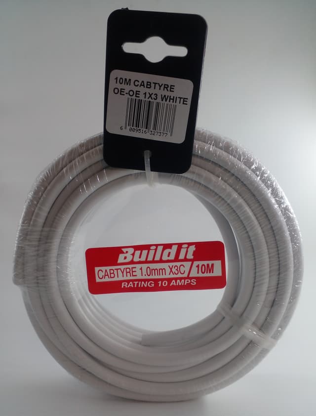 Build It Cabtyre Coil 1mmx3c 10m