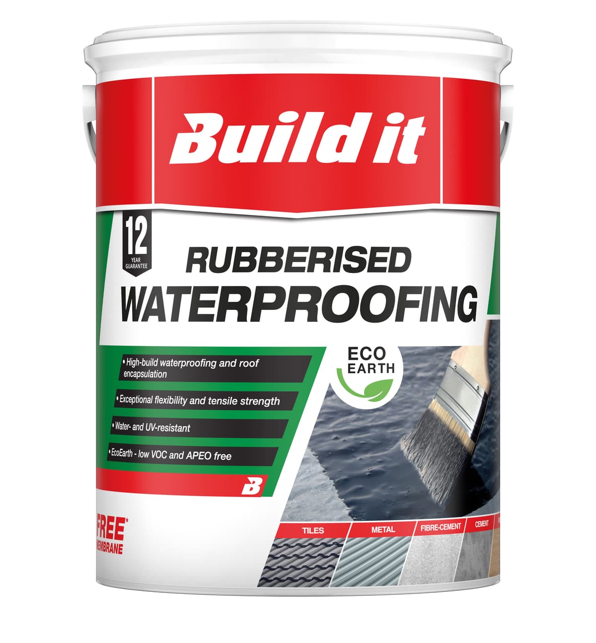 Build it Paint Rubberised Grey 5l