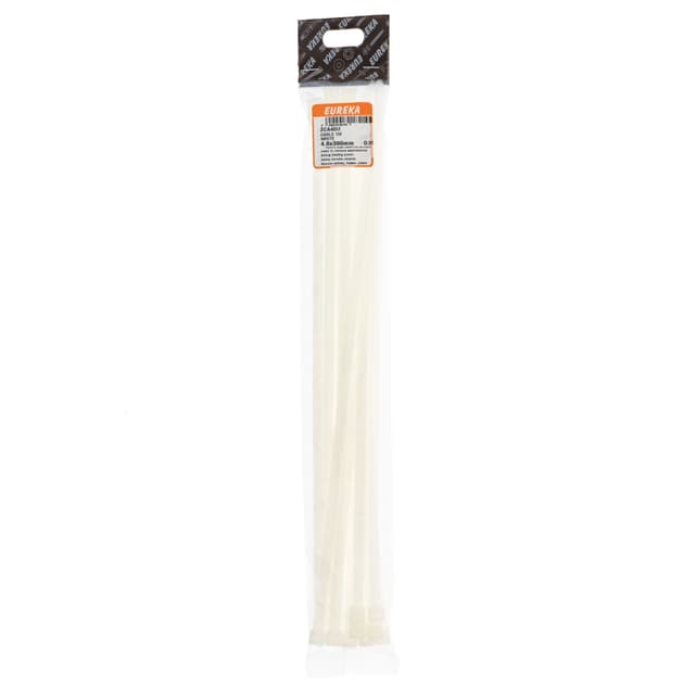 Eureka Home & General Tie Cable White 4.8x390mm Q:25