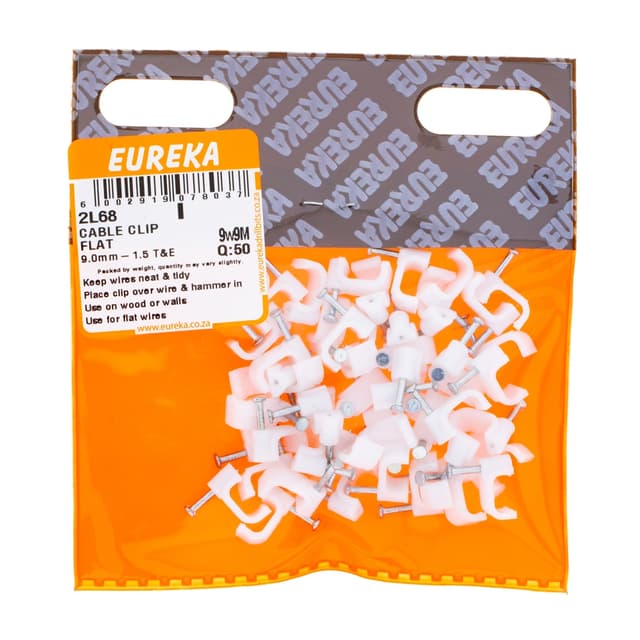 Eureka Home & General Clip Cable Flat 9.0mm-1.5 T&eq:50