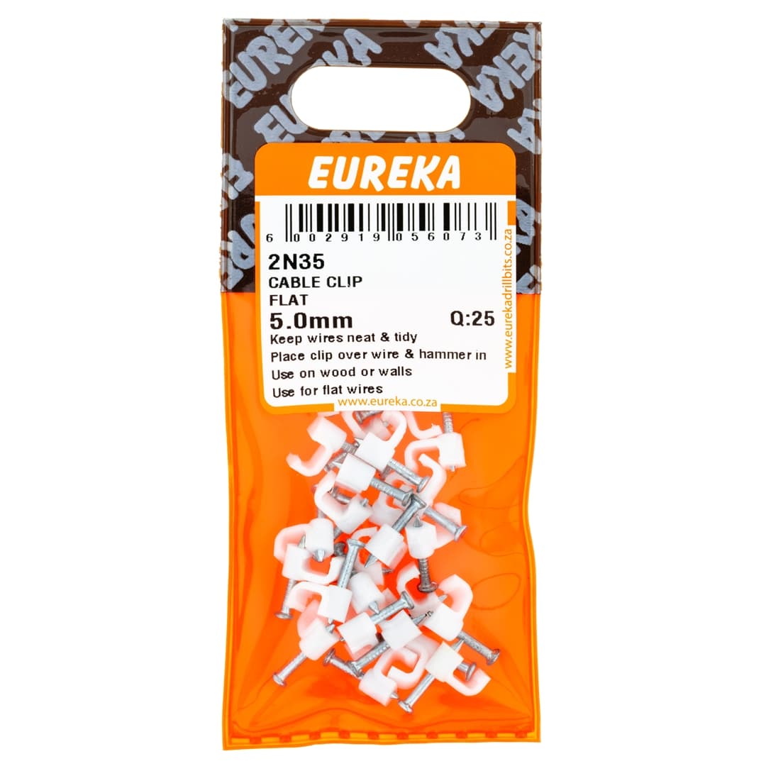 Eureka Home & General Clip Cable Flat 5.0mm Q:25