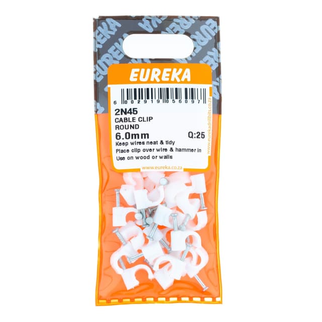 Eureka Home & General Clip Cable Round 6.0mm Q:25
