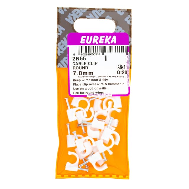 Eureka Home & General Clip Cable Round 7.0mm Q:20