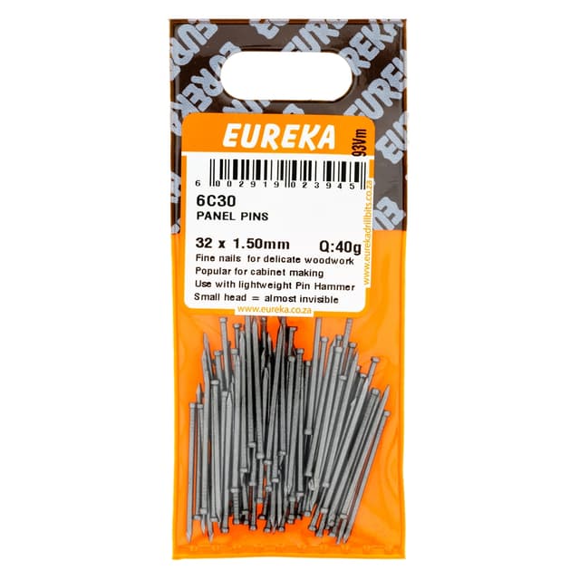 Eureka Nails Pins Panel 32 X 1.50mm Q:40g