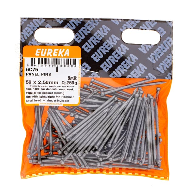 Eureka Nails Pins Panel 50 X 2.50mm Q:250g