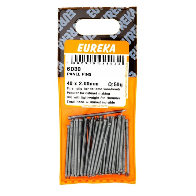 Eureka Nails Pins Panel 40 X 2.00mm Q:50g