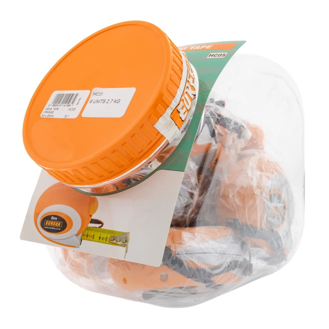 Eureka Must haves Measuring Tape Orange 8mx25mm Q:1