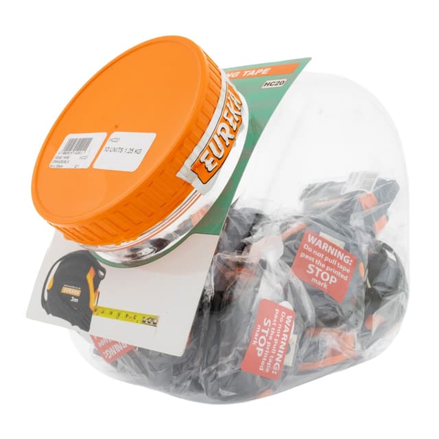 Eureka Must haves Measuring Tape Orange/blk 3mx16mm Q:1