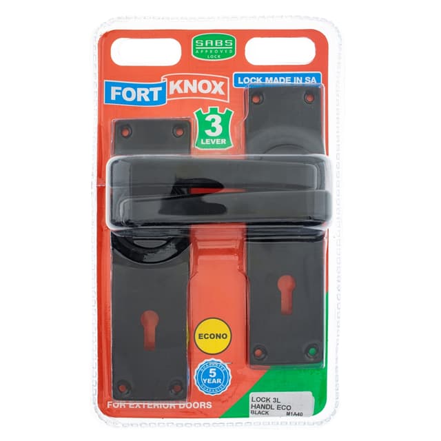 Fort Knox Locks Lock 3l Handl Eco Black Q:1