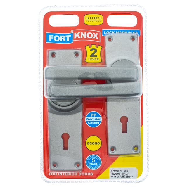Fort Knox Locks Lock 2l Pp Handl Eco Satin Chrome Q:1