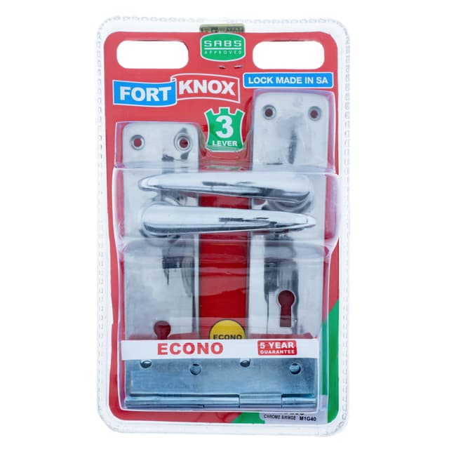 Fort Knox Locks Lock 3l Handl Eco Chrome &hinge Q:1