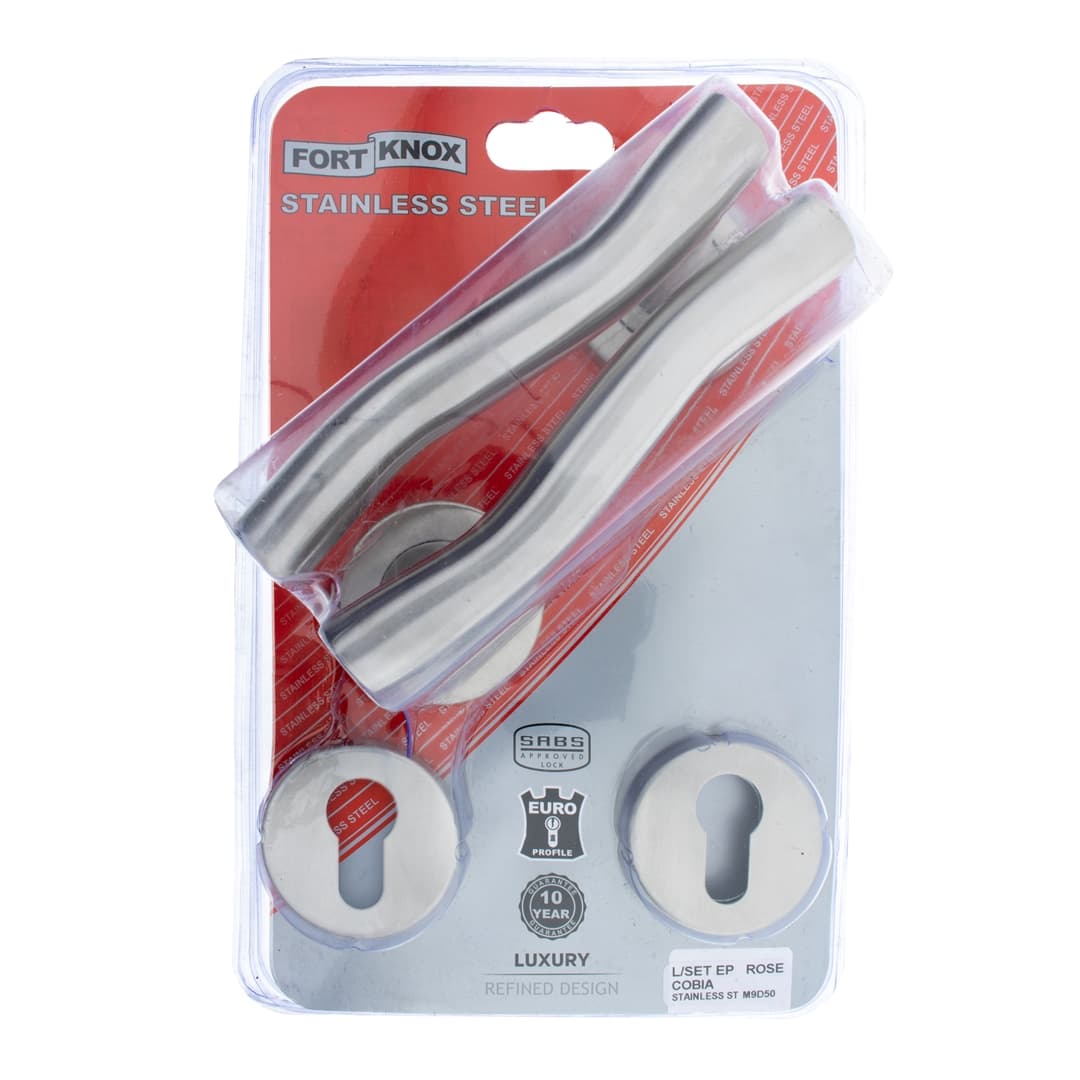Fort Knox Locks Lockset Ep Rose Cobia St/st Q:1