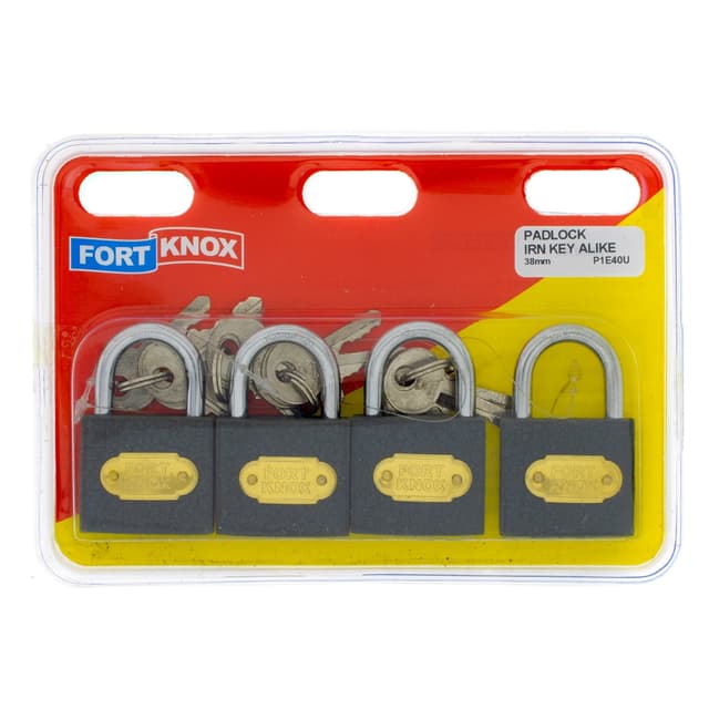 Fort Knox Padlocks Padlock Irn Key Alike 38mm Q:4