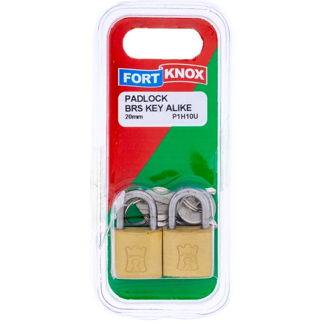 Fort Knox Padlocks Padlock Brs Key Alike 20mm Q:2