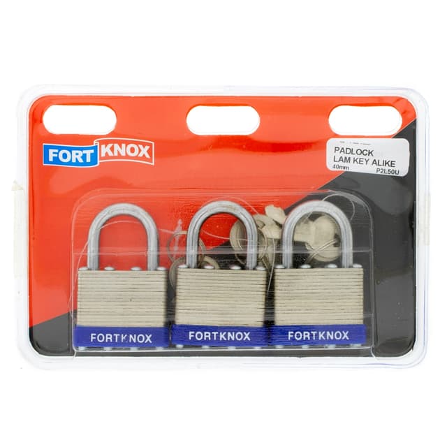 Fort Knox Padlocks Padlock Lam Key Alike 40mm Q:3