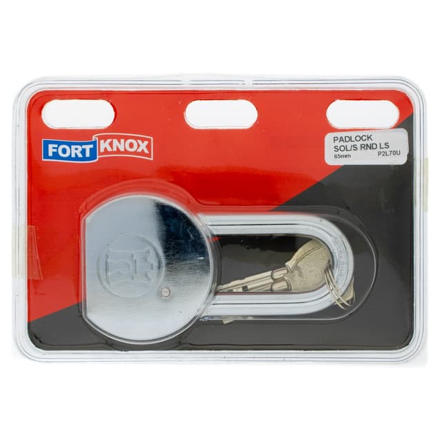 Fort Knox Padlocks Padlock Sol/s Rnd Ls 65mm Q:1