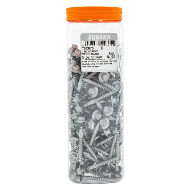 Eureka Roof & Metal Screw Tek Wood Clas4 5.5x 50mm Q:130