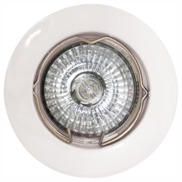 Eurolux D/light Alu+curved Rim Gu-10 104x78mm White