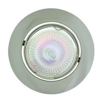 Eurolux D/light Alu Tilt+curv Rim Gu-10 104x83mm Sat/chr