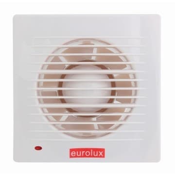 Eurolux Square Wall White Motor Power Extractor Fan 172mm 25W