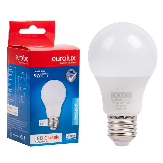 Eurolux Classic Light Led A60 9w E27 6500k N