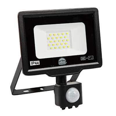 Radiant Floodlight & Motion Sensor LED 20W 6500K