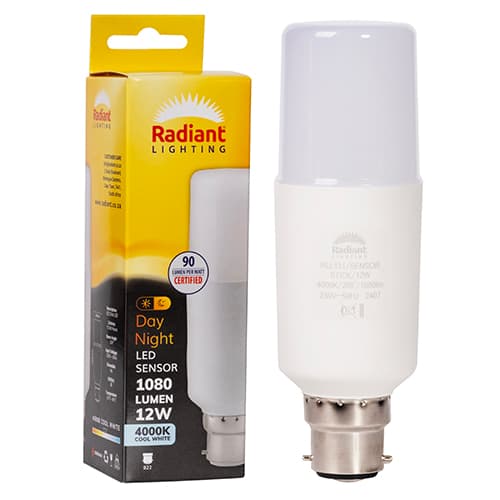 Radiant Eurolux Lamp Stick T44 Day/night Sensor 12w Led B22 4000k N
