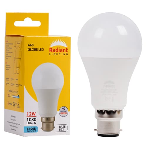Radiant Eurolux Light Led A60 12w B22 6500k N