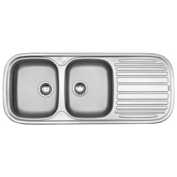 Franke Quinline Sink Qlx621-120 Deb 1200x500mm With Bsw Satin Ss