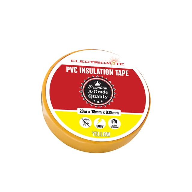 Electricmate Insulation tape Insualtion Yellow 20m