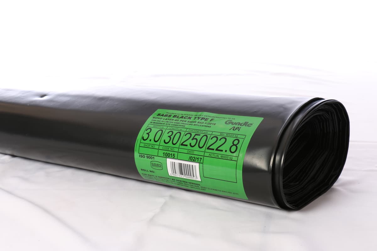 Gundle SABS Black DPC 250mx3x30m