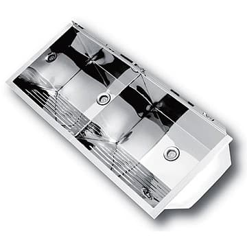 Kwikot SINKS Washtrough Dbl Contractors 1030x435mm Ss