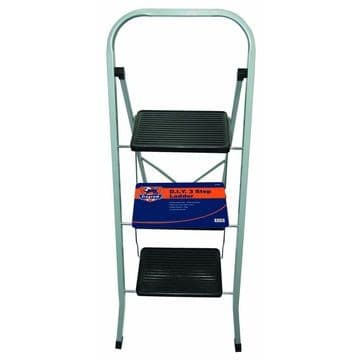 Tradequip Ladder 3-step Black/silver Fragram