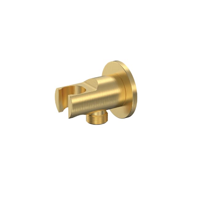 Cobra Seine Brushed Gold Shower Outlet Round
