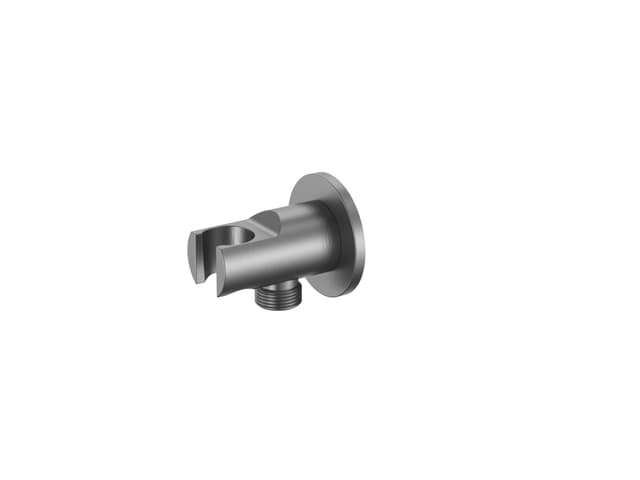 Cobra Seine Brushed Gun Grey Shower Outlet Round
