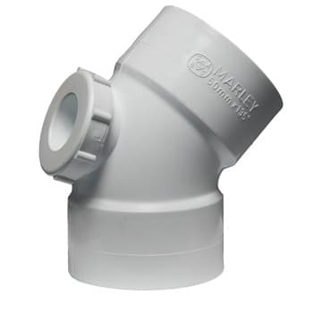 Marley Pipe Systems Waste Bend Access Heel 135deg Pvc
