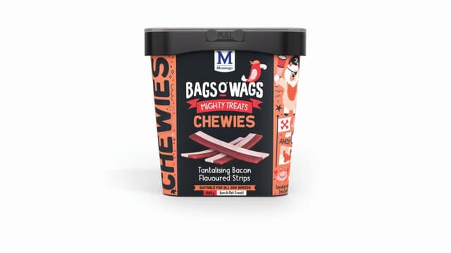 Montego Treats for Dogs Chewies Tantalising Bacon Strips 500g