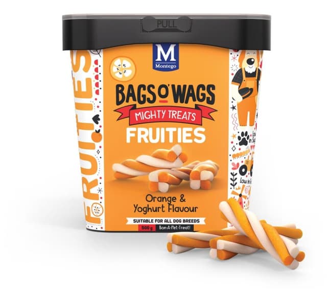 Montego Treats for Dogs Fruities Orange & Yoghurt 500g