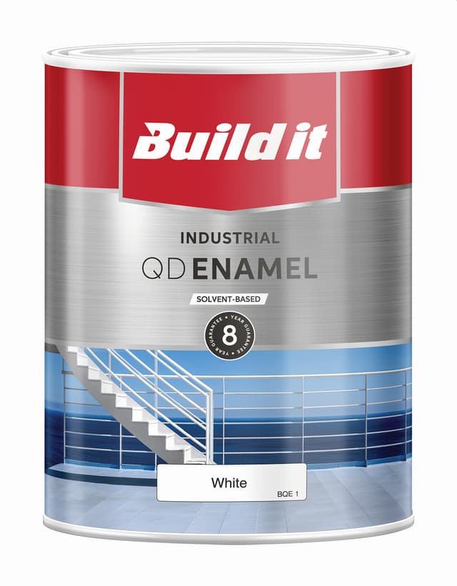 Build it Paint Buildit Industrial Qd Enamel Matt Black1l