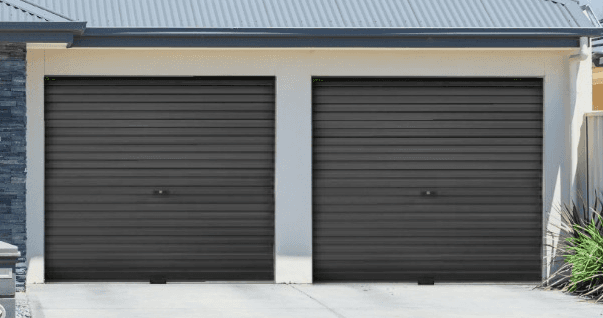 Robmeg Steel Matty Door , Charcoal, 2450, Woodgrain, End Caps