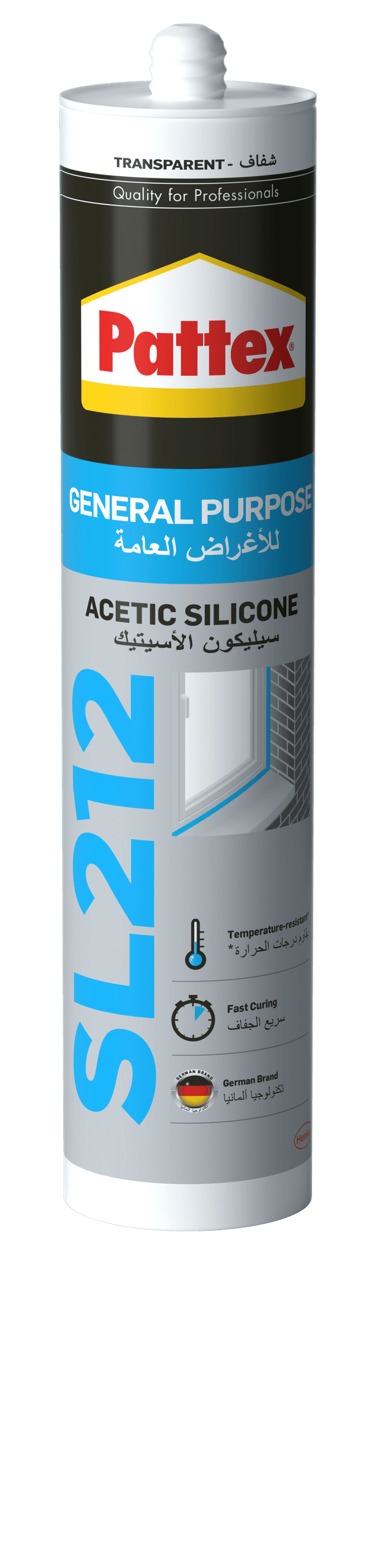HENKEL Pattex Sl212 Transparent General Purpose Silicone 280ml