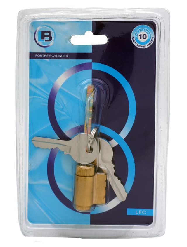 L&B Door Locks Lock Cylinder Fortress Blister