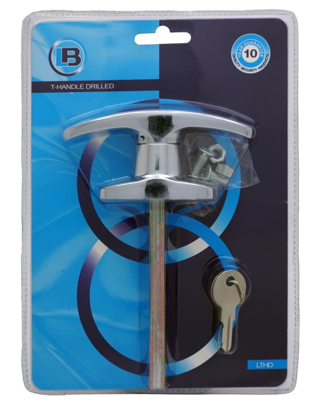 L&B Garage Locks Lock T Handle Drilled