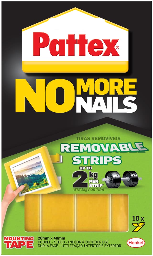 HENKEL Pattex No More Nails Removable Mounting Strips 2kg