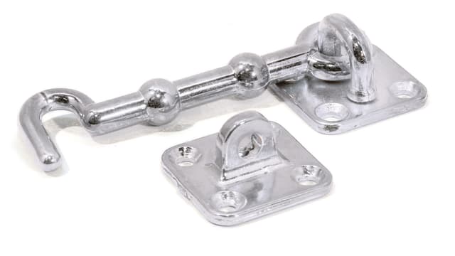 FAST Ironmongery Hook Cabin Chrome Plated 100mm (1)
