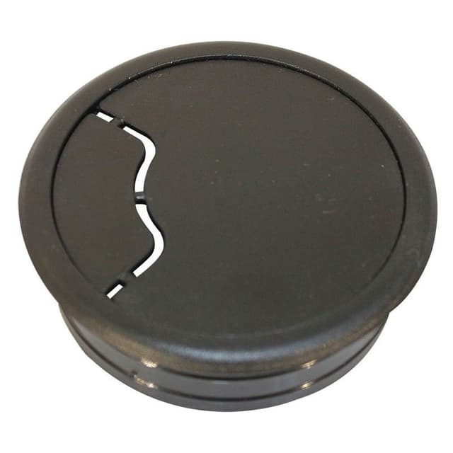 FAST Ironmongery Cable Outlet Plastic Black (1)