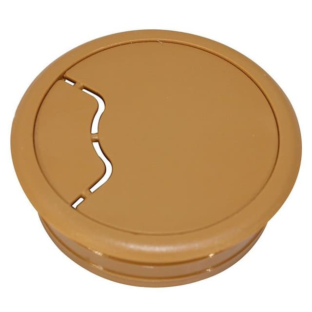 FAST Ironmongery Cable Outlet Plastic Oak (1)